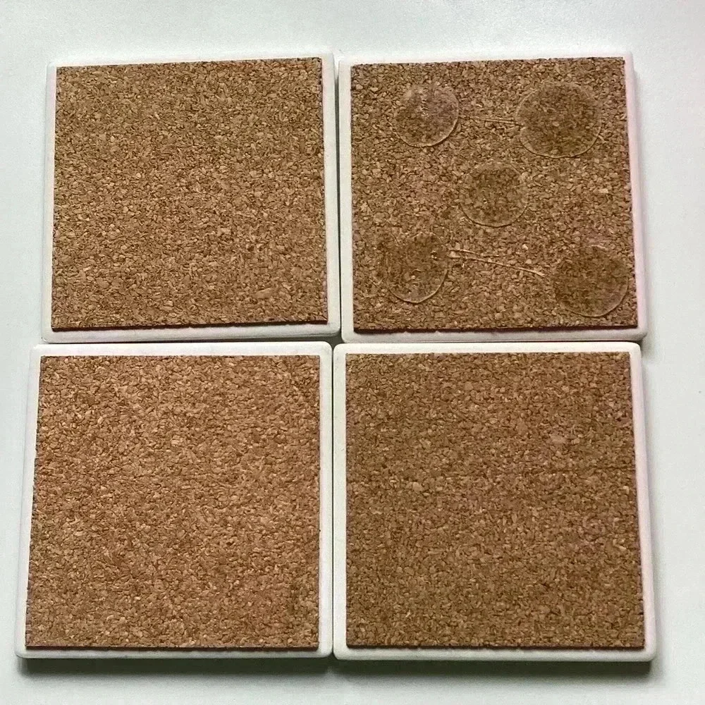 Vintage Hummingbird Set of 4 Coasters Pink Fuchsia Highlights ceramic coasters - Picture 14 of 15